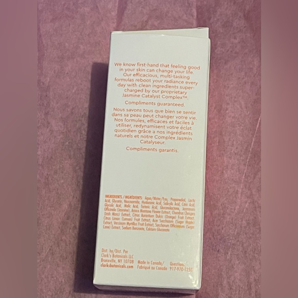 NIB - CLARK’S BOTANICALS 7-ACID DAILY GLOW PEEL - Picture 4 of 4